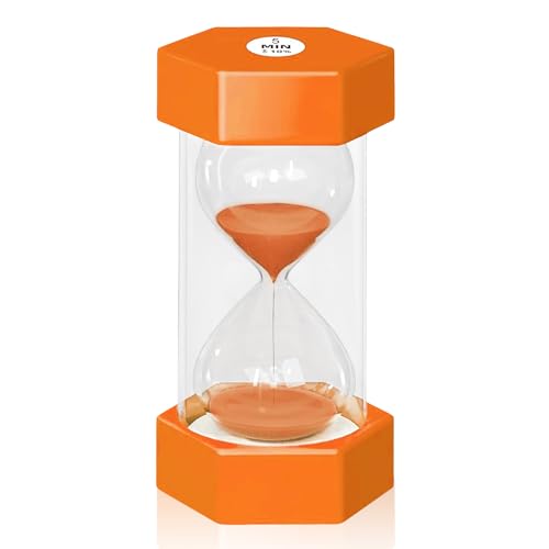 Sanduhr für Kinder, Toilet Timer,Zahnputzuhr,Visueller Timer Kinder,Timer Kinder,Lernuhr Kinder,Küchenuhr Timer,5 Minute (Orange Farbe) von YYHCC