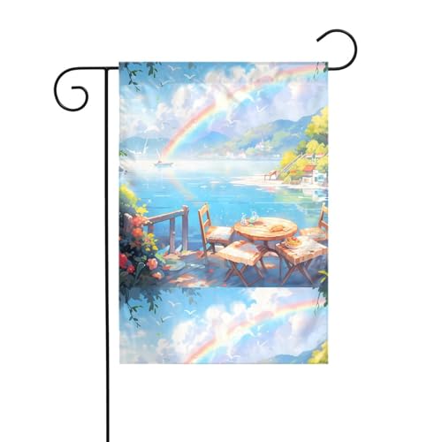 YYHHAOFA Bedruckter Fahnenmast für den Außenbereich, doppelseitig, 30,5 x 45,7 cm YYHHAOFA Bedruckter Fahnenmast für den Außenbereich, doppelseitig, 30,5 x 45,7 cm von YYHHAOFA