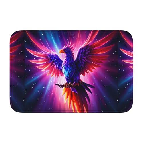 YYHHAOFA Eine Phoenix-Fußmatte, bedruckt, rutschfest, verdickt, geeignet für Badezimmer, Schlafzimmer, waschbar, 40,6 x 61 cm YYHHAOFA Eine Phoenix-Fußmatte, bedruckt, rutschfest, verdickt, geeignet für Badezimmer, Schlafzimmer, waschbar, 40,6 x 61 cm von YYHHAOFA