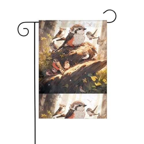 YYHHAOFA Fahnenmast "Schwalbe im Dschungel", bedruckt, für den Außenbereich, Innenhof, Dekoration, doppelseitig, 30,5 x 45,7 cm YYHHAOFA Fahnenmast "Schwalbe im Dschungel", bedruckt, für den Außenbereich, Innenhof, Dekoration, doppelseitig, 30,5 x 45,7 cm von YYHHAOFA