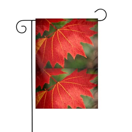 YYHHAOFA Gartenflagge mit Ahornblatt-Muster, 30,5 x 45,7 cm, für Garten, Terrasse, Balkon von YYHHAOFA