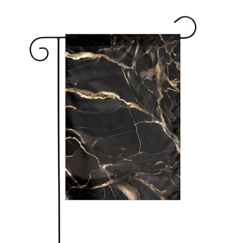 YYHHAOFA Gartenflaggenmast mit Marmor-Druck, doppelseitig, 30,5 x 45,7 cm von YYHHAOFA