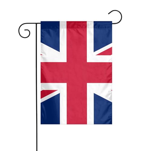 YYHHAOFA Gartenflaggenmast mit britischer Flagge, doppelseitig, 30,5 x 45,7 cm von YYHHAOFA