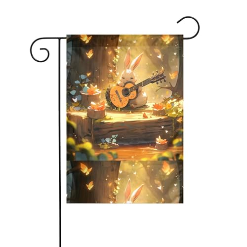 YYHHAOFA Herbstmusik-Fahnenmast bedruckt, für den Außenbereich, Innenhof, Dekoration, doppelseitig, 30,5 x 45,7 cm YYHHAOFA Herbstmusik-Fahnenmast bedruckt, für den Außenbereich, Innenhof, Dekoration, doppelseitig, 30,5 x 45,7 cm von YYHHAOFA