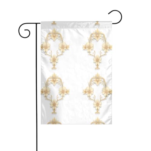 YYHHAOFA Kerzenleuchter-Muster, Gartenflagge, Hofdekoration, 30,5 x 45,7 cm, für Garten, Terrasse, Balkon von YYHHAOFA