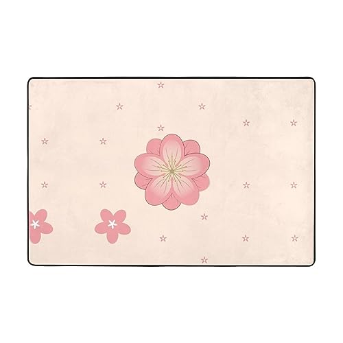 YYHHAOFA Little Pink Cherry Blossoms Prints Flanell-Bodenmatte, rutschfest, 91,4 x 61 cm, feiner Samt, rutschfest, langlebig, weich YYHHAOFA Little Pink Cherry Blossoms Prints Flanell-Bodenmatte, rutschfest, 91,4 x 61 cm, feiner Samt, rutschfest, langlebig, weich von YYHHAOFA