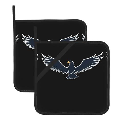 YYHHAOFA Quadratische Topfmatte mit Adlermuster, zweiteilig, isoliert, verdickt, wasserdicht, leicht zu reinigen YYHHAOFA Quadratische Topfmatte mit Adlermuster, zweiteilig, isoliert, verdickt, wasserdicht, leicht zu reinigen von YYHHAOFA