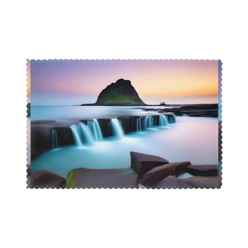 YYHHAOFA The Beauty of Exposure Printing Tischsets für Esstisch, 30,5 x 45,7 cm, hitzebeständig, für Hotels, Häuser und Bankette, 6 Stück von YYHHAOFA
