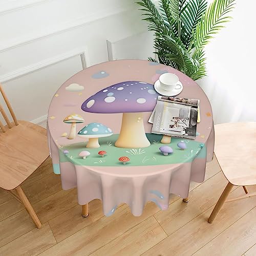 YYHHAOFA Tischdecke – waschbar und wiederverwendbar, perfekt als Schutz und Dekoration für den Esstisch, 152,4 cm. Cartoon-Pilz-Druck YYHHAOFA Tischdecke – waschbar und wiederverwendbar, perfekt als Schutz und Dekoration für den Esstisch, 152,4 cm. Cartoon-Pilz-Druck von YYHHAOFA
