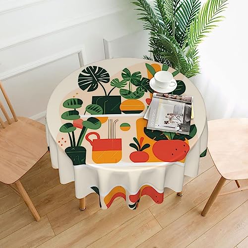 YYHHAOFA Tischdecke – waschbar und wiederverwendbar, perfekt als Schutz und Dekoration für den Esstisch, 152,4 cm. Cartoon-Topf-Schildkrötenrücken, Bambus-Druck YYHHAOFA Tischdecke – waschbar und wiederverwendbar, perfekt als Schutz und Dekoration für den Esstisch, 152,4 cm. Cartoon-Topf-Schildkrötenrücken, Bambus-Druck von YYHHAOFA