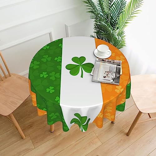 YYHHAOFA Tischdecke – waschbar und wiederverwendbar, perfekt als Schutz und Dekoration für den Esstisch, 152,4 cm. Druck mit irischer Flagge YYHHAOFA Tischdecke – waschbar und wiederverwendbar, perfekt als Schutz und Dekoration für den Esstisch, 152,4 cm. Druck mit irischer Flagge von YYHHAOFA