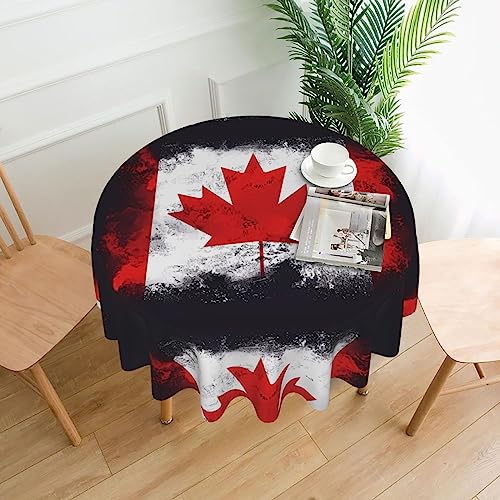YYHHAOFA Tischdecke – waschbar und wiederverwendbar, perfekt als Schutz und Dekoration für den Esstisch, 152,4 cm. Druck mit kanadischer Flagge YYHHAOFA Tischdecke – waschbar und wiederverwendbar, perfekt als Schutz und Dekoration für den Esstisch, 152,4 cm. Druck mit kanadischer Flagge von YYHHAOFA
