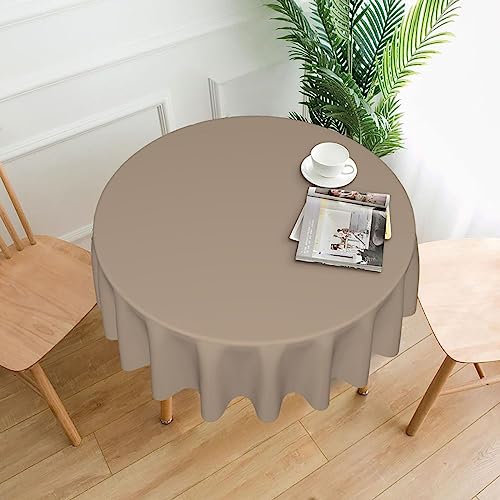 YYHHAOFA Tischdecke – waschbar und wiederverwendbar, perfekt als Schutz und Dekoration für den Esstisch, 152,4 cm. Einfarbiger hellbrauner Druck YYHHAOFA Tischdecke – waschbar und wiederverwendbar, perfekt als Schutz und Dekoration für den Esstisch, 152,4 cm. Einfarbiger hellbrauner Druck von YYHHAOFA