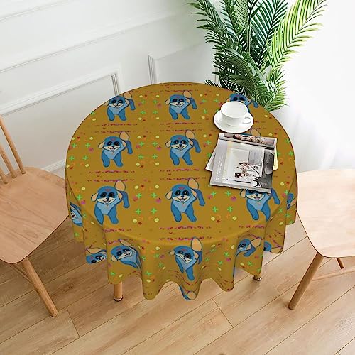 YYHHAOFA Tischdecke – waschbar und wiederverwendbar, perfekt als Schutz und Dekoration für den Esstisch, 152,4 cm. Fröhlicher Cartoon-Hundeaufdruck YYHHAOFA Tischdecke – waschbar und wiederverwendbar, perfekt als Schutz und Dekoration für den Esstisch, 152,4 cm. Fröhlicher Cartoon-Hundeaufdruck von YYHHAOFA