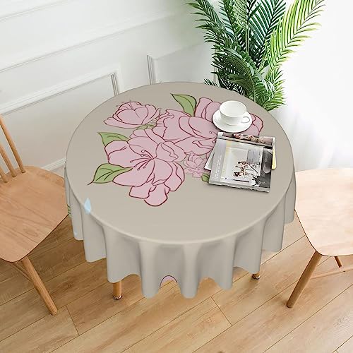 YYHHAOFA Tischdecke – waschbar und wiederverwendbar, perfekt als Schutz und Dekoration für den Esstisch, 152,4 cm. Geteilter Pfirsichblüten-Druck YYHHAOFA Tischdecke – waschbar und wiederverwendbar, perfekt als Schutz und Dekoration für den Esstisch, 152,4 cm. Geteilter Pfirsichblüten-Druck von YYHHAOFA
