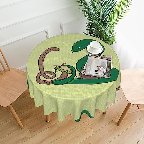 YYHHAOFA Tischdecke – waschbar und wiederverwendbar, perfekt als Schutz und Dekoration für den Esstisch, 152,4 cm. Sonnenblumenkerne, Regenwurm-Schlangen-Druck YYHHAOFA Tischdecke – waschbar und wiederverwendbar, perfekt als Schutz und Dekoration für den Esstisch, 152,4 cm. Sonnenblumenkerne, Regenwurm-Schlangen-Druck von YYHHAOFA