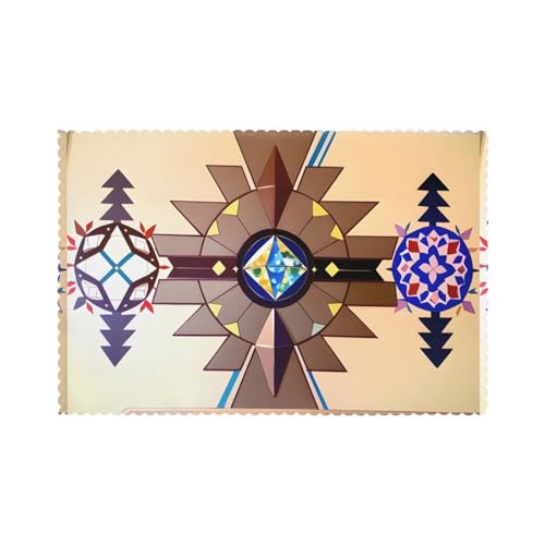 YYHHAOFA Tischsets mit Aborigine-Grafikdruck, für Esstisch, 30,5 x 45,7 cm, hitzebeständig, für Hotels, Häuser und Bankette, 6 Stück YYHHAOFA Tischsets mit Aborigine-Grafikdruck, für Esstisch, 30,5 x 45,7 cm, hitzebeständig, für Hotels, Häuser und Bankette, 6 Stück von YYHHAOFA