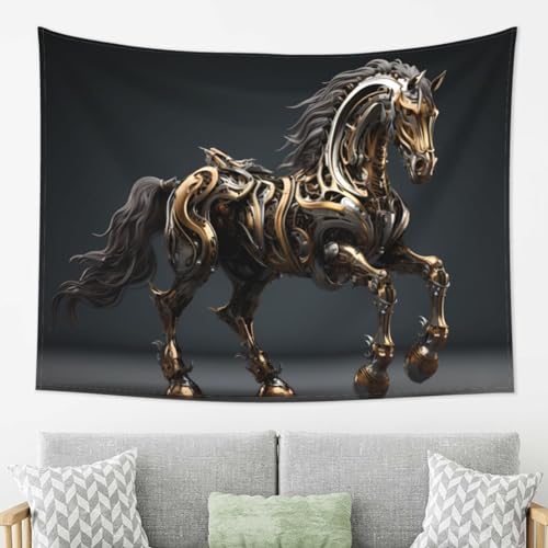 YYHHAOFA Wanddekoration, Wandteppich, 203,2 x 152,4 cm, geeignet für Wandbehang, Schlafsaal-Dekoration, Pferdebild YYHHAOFA Wanddekoration, Wandteppich, 203,2 x 152,4 cm, geeignet für Wandbehang, Schlafsaal-Dekoration, Pferdebild von YYHHAOFA