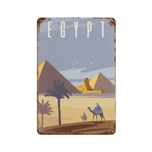 Reise-Metallschild, Ägypten, Metallposter, Städtereise, Landschaft, Vintage-Metall-Blechschild, Kunst, Wanddekoration für Zuhause, Büro, Garten, Männerhöhle,Dekor-Schild,20 x 30 cm (8 x 12 Zoll)-425 Reise-Metallschild, Ägypten, Metallposter, Städtereise, Landschaft, Vintage-Metall-Blechschild, Kunst, Wanddekoration für Zuhause, Büro, Garten, Männerhöhle,Dekor-Schild,20 x 30 cm (8 x 12 Zoll)-425 von YYHMKBYY