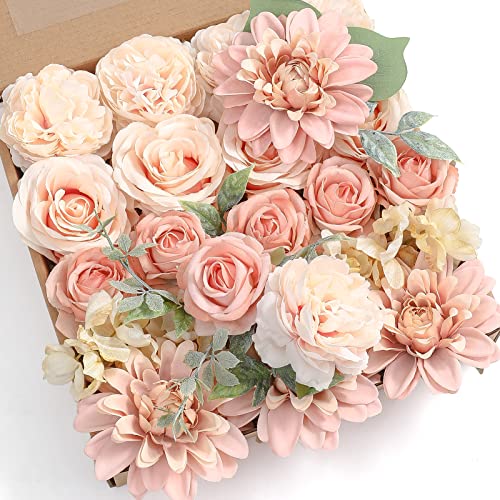 YYHUAWU Künstliche Blumen Combo Box Set Farbverlauf Kombination Various Artificial Flowers für DIY Hochzeit Blumensträuße Tafelaufsätze Baby Shower Party Home Dekorationen 17 Stück Rosa Seide 1 Box YYHUAWU Künstliche Blumen Combo Box Set Farbverlauf Kombination Various Artificial Flowers für DIY Hochzeit Blumensträuße Tafelaufsätze Baby Shower Party Home Dekorationen 17 Stück Rosa Seide 1 Box von YYHUAWU