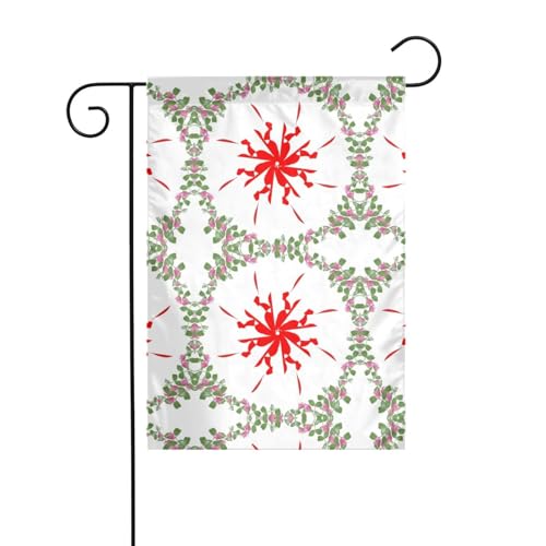 Die YYHWHJDE drehende grüne Blätter und rote Blumen Bild präzise Größe dieser Gartenflagge ist 30,5 x 45,7 cm, was ein sorgfältig gestaltetes goldenes Verhältnis darstellt. Es passt perfekt zu der Die YYHWHJDE drehende grüne Blätter und rote Blumen Bild präzise Größe dieser Gartenflagge ist 30,5 x 45,7 cm, was ein sorgfältig gestaltetes goldenes Verhältnis darstellt. Es passt perfekt zu der von YYHWHJDE