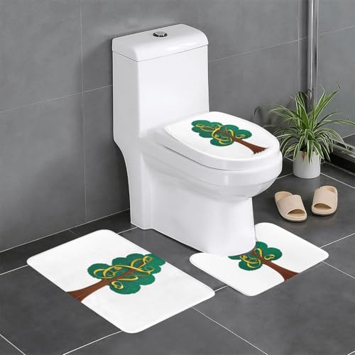 YYHWHJDE 3-teiliges Anti-Rutsch-Bodenmatten-Set mit Bändern am Baum, bedruckt für ultimativen Komfort, Hauptbadezimmer YYHWHJDE 3-teiliges Anti-Rutsch-Bodenmatten-Set mit Bändern am Baum, bedruckt für ultimativen Komfort, Hauptbadezimmer von YYHWHJDE