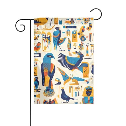 YYHWHJDE Ägypten Hieroglyphen Drucke Garten Fahnenmast Outdoor Hof Dekoration Mode 30,5 x 45,7 cm YYHWHJDE Ägypten Hieroglyphen Drucke Garten Fahnenmast Outdoor Hof Dekoration Mode 30,5 x 45,7 cm von YYHWHJDE