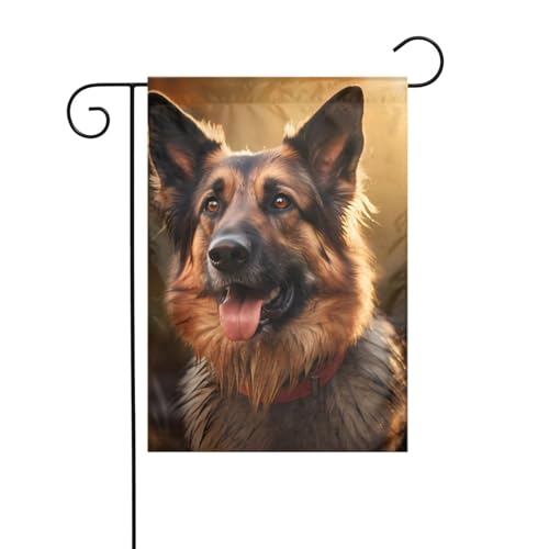 YYHWHJDE Deutscher Schäferhund Muster Garten Fahnenmast Outdoor Hof Dekoration Mode 30,5 x 45,7 cm YYHWHJDE Deutscher Schäferhund Muster Garten Fahnenmast Outdoor Hof Dekoration Mode 30,5 x 45,7 cm von YYHWHJDE