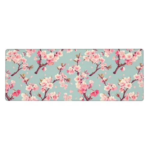 YYHWHJDE Extra großes Mauspad mit Kirschblüten-Baum-Zweig, Computer, Büro, rutschfeste Gaming-Tastatur, verdickte Version, 30,5 x 80 cm YYHWHJDE Extra großes Mauspad mit Kirschblüten-Baum-Zweig, Computer, Büro, rutschfeste Gaming-Tastatur, verdickte Version, 30,5 x 80 cm von YYHWHJDE