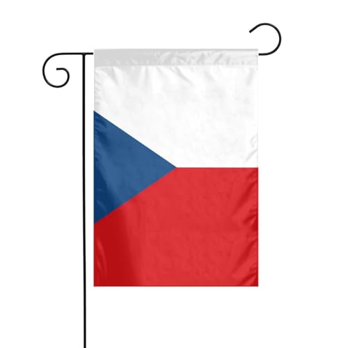 YYHWHJDE Flagge der Tschechischen Republik druckt Gartenflagge Hofdekoration 30,5 x 45,7 cm dick modisch von YYHWHJDE