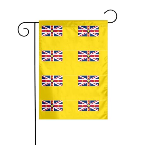 YYHWHJDE Flagge von Niue Prints Gartenflaggenmast Outdoor Hofdekoration Mode 30,5 x 45,7 cm von YYHWHJDE