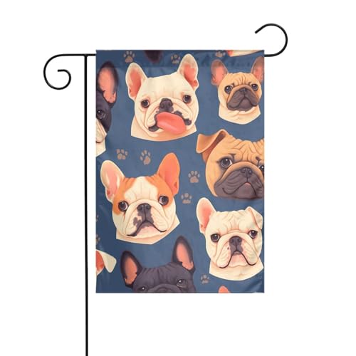 YYHWHJDE Französische Bulldogge Drucke Garten Fahnenmast Outdoor Hof Dekoration Mode 30,5 x 45,7 cm YYHWHJDE Französische Bulldogge Drucke Garten Fahnenmast Outdoor Hof Dekoration Mode 30,5 x 45,7 cm von YYHWHJDE