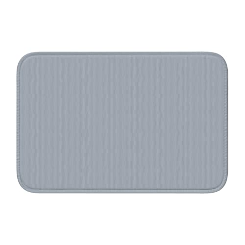 YYHWHJDE Rutschfeste, verdickte Bodenmatte, grau-beigefarbene Drucke, rutschfest, leicht zu reinigen, langlebig, lichtbeständig, perfekt für WC, Badezimmer, 60 x 40 cm von YYHWHJDE