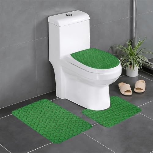 YYHWHJDE Rutschfeste Bodenmatte mit Schlangenleder-Muster, dreiteiliges Set, Badezimmerteppich, rutschfest, langlebig YYHWHJDE Rutschfeste Bodenmatte mit Schlangenleder-Muster, dreiteiliges Set, Badezimmerteppich, rutschfest, langlebig von YYHWHJDE