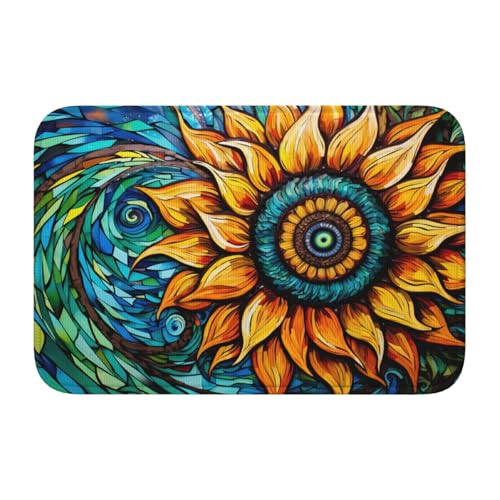 YYHWHJDE Rutschfeste und verdickte Bodenmatte, geeignet für Badezimmer, Schlafzimmer, waschbare Teppich-Fußmatten, 40,6 x 61 cm von YYHWHJDE
