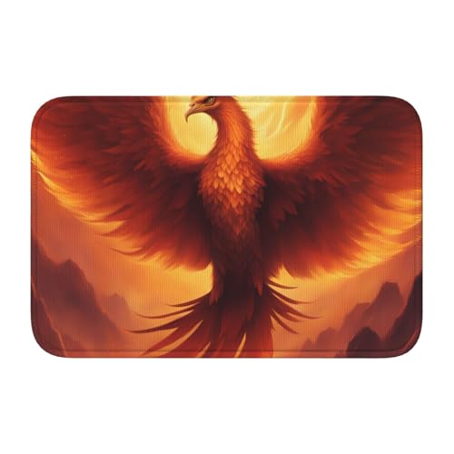 YYHWHJDE Schöne Phoenix-Bild-Bodenmatte, Samt, mit Schlossrand, Schlafzimmer-Teppich, Salon, Schlafsaal, Heimdekoration YYHWHJDE Schöne Phoenix-Bild-Bodenmatte, Samt, mit Schlossrand, Schlafzimmer-Teppich, Salon, Schlafsaal, Heimdekoration von YYHWHJDE