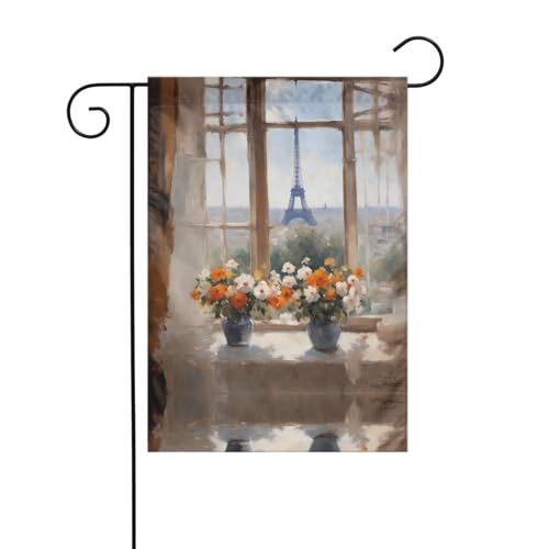 YYHWHJDE Schöne Vasen-Drucke, Gartenflagge, Hofdekoration, 30,5 x 45,7 cm, dick von YYHWHJDE