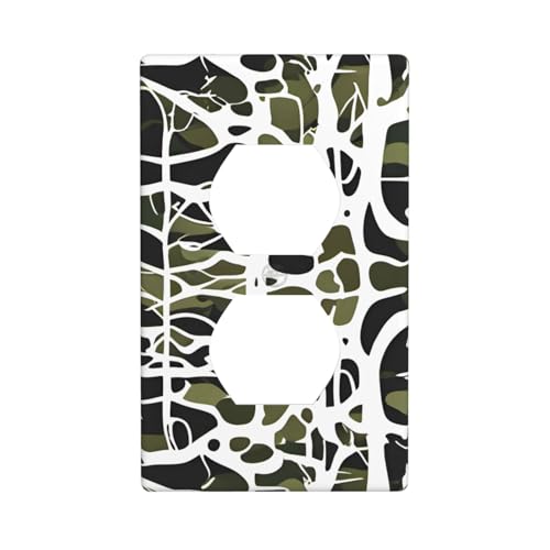 YYHWHJDE Weiße Baum-Abdeckplatte für Doppelsteckdosen, bruchfest und langlebig, 11,4 x 7 cm YYHWHJDE Weiße Baum-Abdeckplatte für Doppelsteckdosen, bruchfest und langlebig, 11,4 x 7 cm von YYHWHJDE