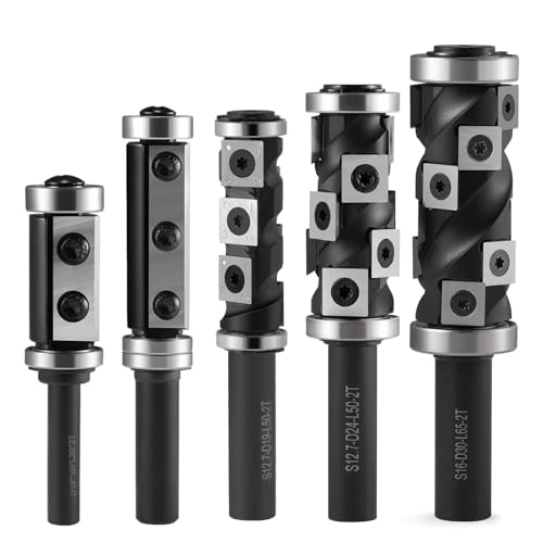 1 STÜCK Fräser 8/12/12,7 mm Schaft Holzhobel Bit Trimmfräser Hartmetalleinsatz for Holzbearbeitung Trimmstoßwerkzeuge(S12.7mmxD19.05xL50mm) von YYJOUPLM