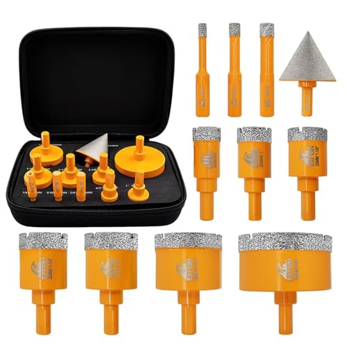 11 stücke Durchmesser 6-65mm Diamant Bohrer Core Bit for Fliesen Marmor Keramik Granit Loch Säge Bohrer Bit Fase Bit Dreieck Schaft 11 stücke Durchmesser 6-65mm Diamant Bohrer Core Bit for Fliesen Marmor Keramik Granit Loch Säge Bohrer Bit Fase Bit Dreieck Schaft von YYJOUPLM