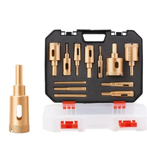 12 Stück M10-Gewinde, gelöteter Diamant-Lochöffner, Kernbohrer for Keramikfliesen, Marmor, Granit, Ziegel, Mauerwerk, Lochsägenwerkzeuge 12 Stück M10-Gewinde, gelöteter Diamant-Lochöffner, Kernbohrer for Keramikfliesen, Marmor, Granit, Ziegel, Mauerwerk, Lochsägenwerkzeuge von YYJOUPLM