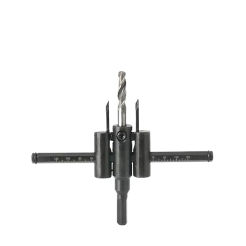 120/200/300 mm verstellbarer Kreislochschneider for Holz, Trockenbau, Bohrer, Säge, runde Schneidklinge, Flugzeugtyp, Heimwerkerwerkzeug, Holzbearbeitungswerkzeuge(300mm) von YYJOUPLM