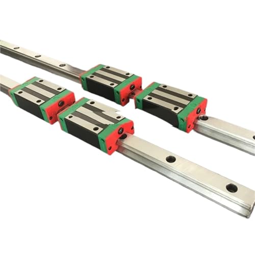 2 Stück HGR20 HGH20 20 mm quadratische Linearführungsschiene 200–1500 mm + 4 Gleitblockwagen HGH20CA/HGW20CC for CNC-Fräsergravur(HGH20CA,2Rail 350mm 4 block) von YYJOUPLM