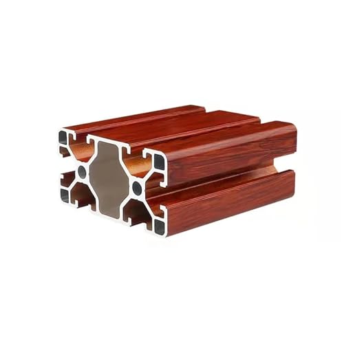 4080 Aluminiumprofil-Extrusion, eloxiertes Linearschienen-Aluminiumprofil nach europäischem Standard, 4080-Profil for CNC-3D-Druckerteile(Oak grain,700mm) von YYJOUPLM