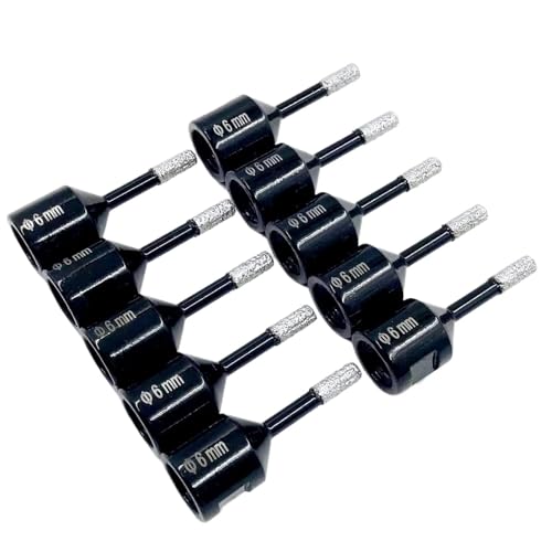 5 stücke/10 stücke diamant bohrer core bit 6mm keramik fliesen granit marmor stein M14 gewinde trocken bohren werkzeug loch sah(10PCS-6mm) von YYJOUPLM