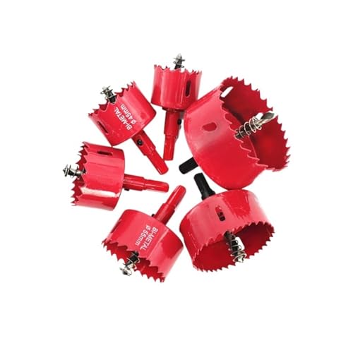 60–75 mm Bi-Metall-Holzlochsägen-Bohrer, HSS-Stahl, M42-Lochsäge, Holz-Set, Öffner for Bretter, Holz/Aluminium, Eisenrohr(9PCS) von YYJOUPLM