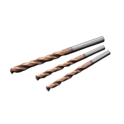 CNC-Hartmetallbohrer, 60 80 100 150 mm, lange Länge, Wolframstahl, for Edelstahl, Metall, for Aluminium, Kupfer, Lochbearbeitungswerkzeug(9.8mm,100mm) von YYJOUPLM