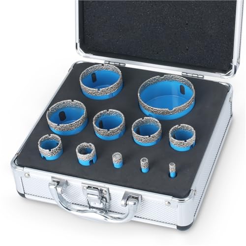 Diamantbeschichtetes Bohrerset, 6–65 mm, Porzellan-Topfsäge, Lochsäge, Bohrer-Set, Werkzeuge, Handwerkzeuge for Glas, Marmor, Granit, Fliesen, Keramik Diamantbeschichtetes Bohrerset, 6–65 mm, Porzellan-Topfsäge, Lochsäge, Bohrer-Set, Werkzeuge, Handwerkzeuge for Glas, Marmor, Granit, Fliesen, Keramik von YYJOUPLM