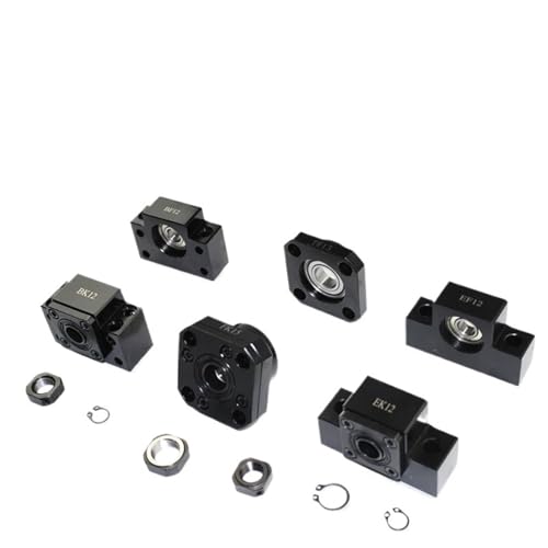 Gerollte Kugelumlaufspindel-Endstütze BK BF EK EF FK FF 10 12 15 20 25 30 Kugelumlaufspindel SFU1605 1610 2005 2505(C5 Angular contact,1set FKFF15) von YYJOUPLM
