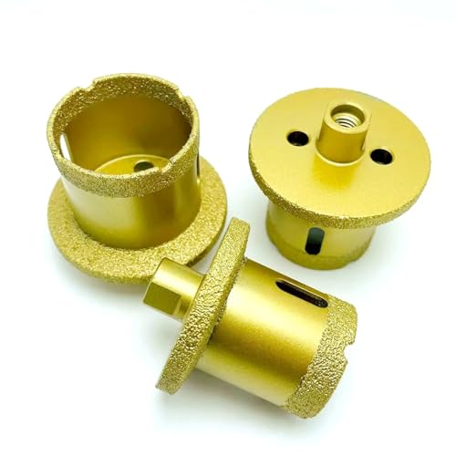 M10 Gewinde Vakuum Gelötete Diamant Loch Säge Bohrer Core Bits for Marmor Keramik Porzellan Fliesen Waschbecken Opener Winkel Grinder(45-65mm) von YYJOUPLM